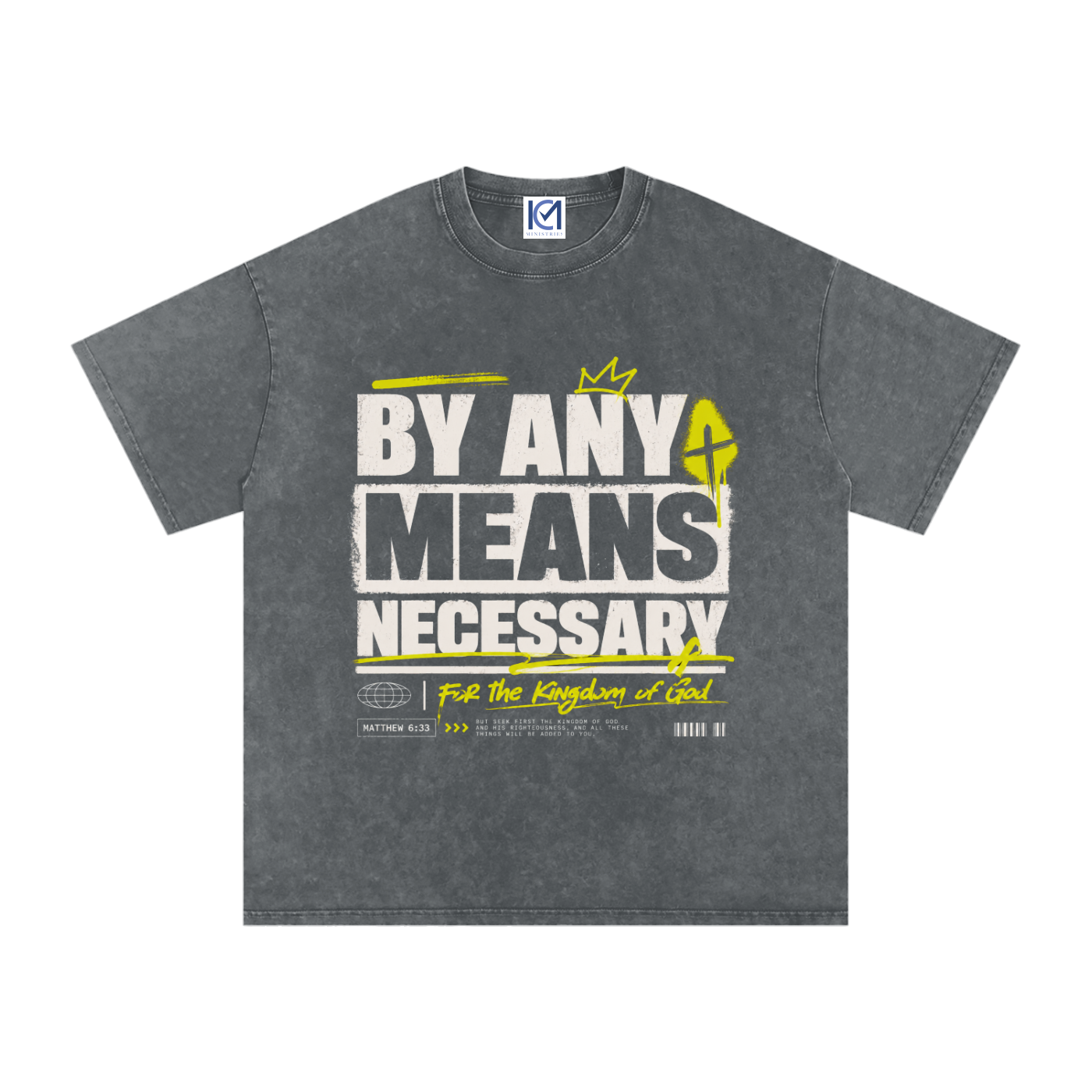By Any Means Necessary Oversized Cotton T-Shirt