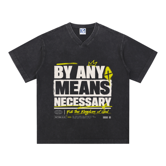 By Any Means Necessary V-Neck